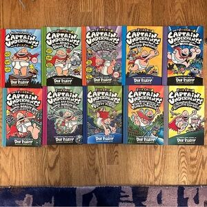10 x Captain Underpants Books